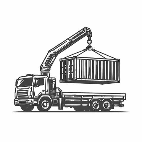 livrare containere cu macara din Constanta si Bucuresti